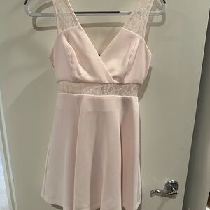 BCBGeneration Pink Lace Mini Dress